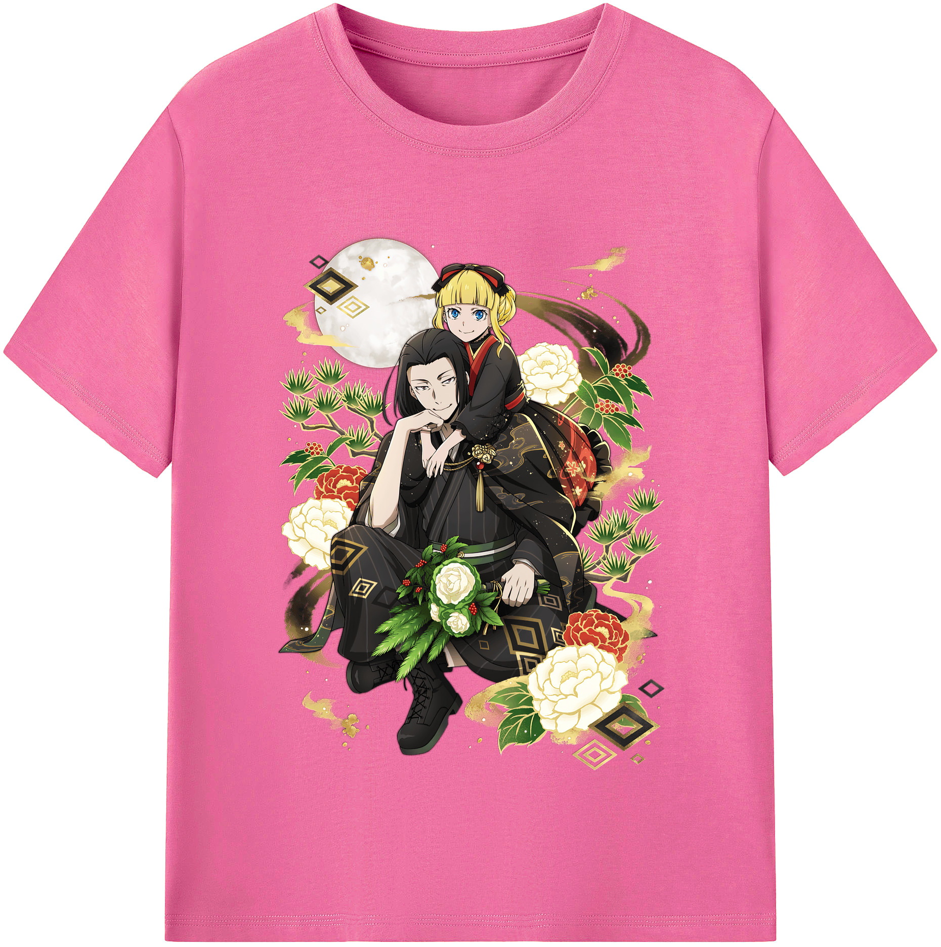 （画像用） 文豪ストレイドッグス Bungo Stray Dogs レディースカジュアルプリントTシャツ（綿100％）